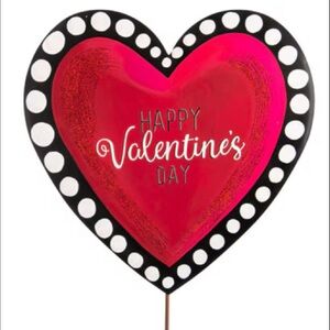 Valentine's Day Metal Heart Stake Hang or Stake